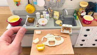 Miniature kitchen set installation ASMR