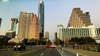 Sunset Driving Austin, Texas | Downtown Austin and Guadalupe St with Chill Lofi Hiphop Beats