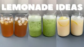 9 DIY Lemonade Ideas | Cucumber Lemonade, Lemon Yakult, Watermelon Lemonade, Iced Tea Lemonade