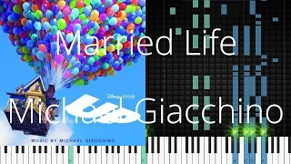 🎹 Married Life, Michael Giacchino, Synthesia Piano Tutorial