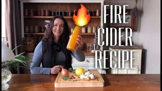 FIRE CIDER RECIPE - A Natural Cold and Flu Tonic & Immune Booster #FIRECIDERRECIPE