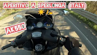 Aperitivo a Sperlonga (Italy) 🇮🇹☀️🛵 #ak550