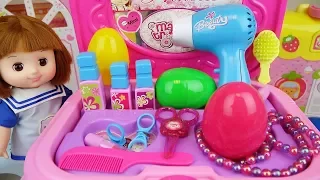 Baby Doli and beauty surprise eggs bag and baby doll hair shop toys play