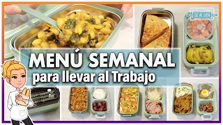 COMIDA para LLEVAR 👉 MENÚ SEMANAL para LLEVAR al TRABAJO 👷‍♀️ DELICIOSO 😋 Ideal TUPPER y BENTO BOX