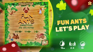 Веселі Мурахи | Let's Play | Fun Ants | Авторська гра | Частина коштів йде на благодійність