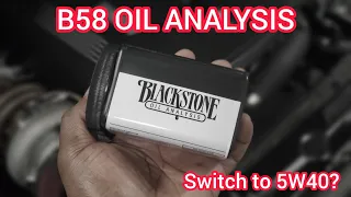 How does the B58 Engine perform with 5W40 Oil?