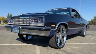 1985 El Camino on 22" Iroc's