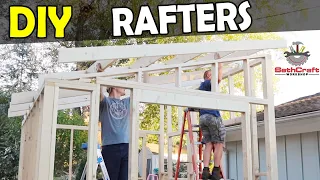 Rafters and Ladders for 10x12 Shed Build