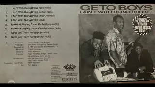 Geto Boys (URBAN RADIO) My Mind Playing Tricks On Me CD Single 1992 SCARFACE