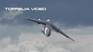 Impressive Steep takeoff Antonov An-178 Farnborough 2016