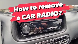 How to remove a car radio on Toyota Corolla E11 - Nick Bakhur