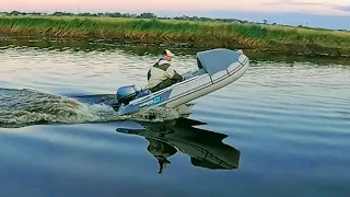 Распаковка Лодки Гладиатор 330 AL  и проба на воде. Рыбалка на спиннинг с лодки ПВХ , рыбалка 2022