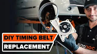 How to change timing belt kit and water pump on RENAULT CLIO 3 [TUTORIAL AUTODOC]