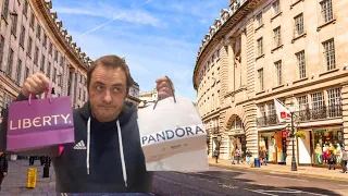 Man who hates shopping , goes shopping in London