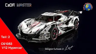 Ein schwaches Set von CaDa das C61053W V12 Hypercar aus der Master Series Teil 2.