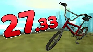 GTA SA Speedrun BMX World Record (Cycling Skill+)