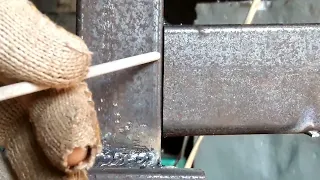 Few people in America know this trick with the secrets of welding, vertical stick welding