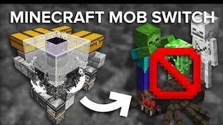 Minecraft Mob Switch Full Build Tutorial - Disable Mobs in Survival World