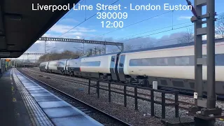 Trains at Tamworth (WCML) 07/01/23