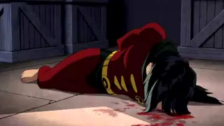 Robin's death from "Batman: Under the Red Hood"