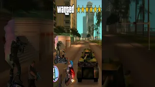 😱Насколько ЖОСТКАЯ ПОЛИЦИЯ🚔 GTA Vice City 6 звезд 🚧 #shorts #gta #гта