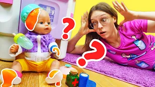 Baby Born -nukke kaipaa lääkäriä! Lasten videoita nukeista ja leluista
