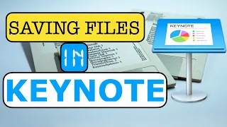 Saving Files in Keynote | Keynote #1| Technology in Education