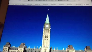 Peace Tower Clock Tower Chiming and Striking 6:00 🕕 Sound Effect