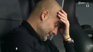 Pep Guardiola sad reaction after Man City loss to Real Madrid #shorts