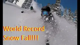 World Record Snow Fall!! 4 Feet in 24 hours!!!!  Tahoe!!