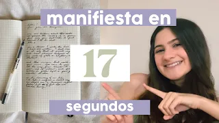 MÉTODO de MANIFESTACIÓN en 17 segundos - LEY DE ATRACCIÓN✨ | Sofia Fernandez