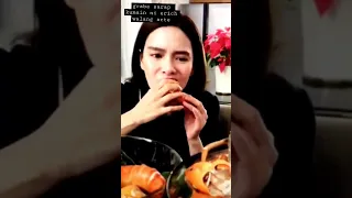 walang arte kumain si erich gonzales grabe #shorts #erichgonzales #mukbang