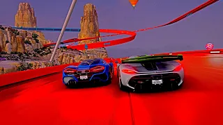 KOENIGSEGG JESKO |  FORZA HORIZON 5 | HOT WHEELS GOLIATH RACE GAMEPLAY WITH STEERING WHEEL | 4K UHD