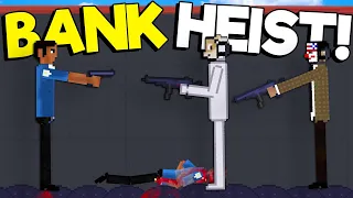 Evil Scientist Robs a Bank with PAYDAY 2 Ragdolls in People Playground Mods!