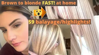 How to Dye Your Hair Blonde at Home | Revlon Frost & Glow Highlighting kit | ONLY $9