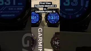 First View/Erster Eindruck GARMIN ENDURO 2 vs. GARMIN FENIX 7X - Optischer Vergleich