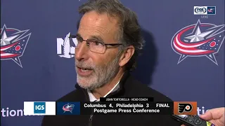 John Tortorella didn't like how Columbus started, got confidence back | BLUE JACKETS-FLYERS POSTGAME