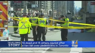 10 Killed, 15 Injured After Van Ran Over Pedestrians In Toronto