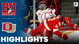 Boston University vs Denver | NCAA Hockey Frozen Four Semi Final | Highlights - April 11, 2024