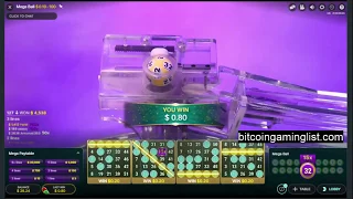 BIG WINS Playing Mega Ball From Evolution Gaming LIVE - Crypto Casino Games