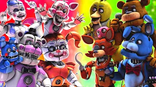 FNaF Movie Animatronics vs Sister Location