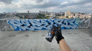 Graffiti bombing. Trip to Perm. Tagging and Throwups ,Handstyle.Fat cap/ AstroFat. Rebel813 4K 2022