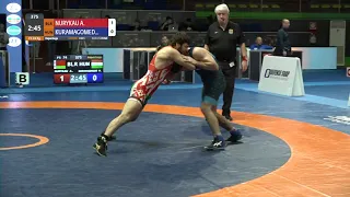 Repechage FS - 74 kg: A. NURYKAU (BLR) v. M. KURAMAGOMEDO (HUN)