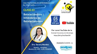 Curso ATB - Clase 03 - Betalactamicos I. Inhibidores de betalactamasas.  Dra.  Oscary Mendez