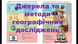 Джерела та методи географічних досліджень