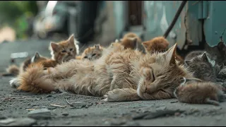 Old man helped dying mother cat and kittens, you won't believe what happened next!