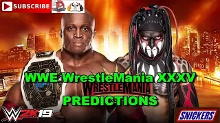 WWE WrestleMania 35  Intercontinental Championship Bobby Lashley vs. “The Demon” Finn Bálor WWE 2K19