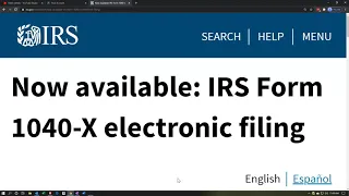 Now available: IRS Form 1040-X electronic filing