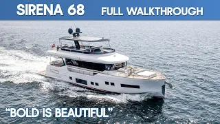 Sirena 68 Luxury Flybridge Yacht I Full Walkthrough I The Marine Channel