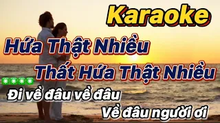 Karaoke Hứa Thật Nhiều Thất Hứa Thật Nhiều Tone Nam ( Karaoke Nhạc Sống LV Music )